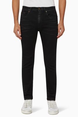 Cropped Mid-Rise Skinny Jeans in Stretch Denim Cropped Mid-Rise Skinny Jeans in Stretch Denim
