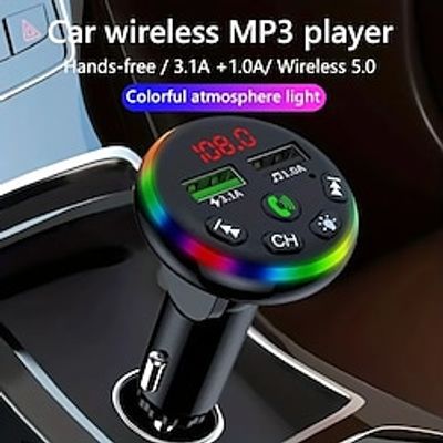 Car Charger FM Transmitter Dual USB Phone Charging Cell Phone Charger Adapter Wireless Handsfree Calling Car Kit MP3 Player miniinthebox