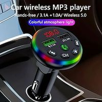 Car Charger FM Transmitter Dual USB Phone Charging Cell Phone Charger Adapter Wireless Handsfree Calling Car Kit MP3 Player miniinthebox - thumbnail