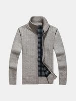 Zip Up Casual Wool Sweater Cardigans