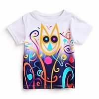 Carnival Girls' 3D Graphic Tee Shirt Short Sleeve 3D Print Summer Active Fashion Cute Polyester Kids 3-12 Years Crew Neck Outdoor Casual Daily Regular Fit miniinthebox