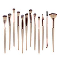 Professional Makeup Brushes 12pcs Professional Soft Full Coverage Color Gradient Plastic for Eyeliner Brush Blush Brush Foundation Brush Makeup Brush Lip Brush Eyebrow Brush Eyeshadow Brush miniinthebox - thumbnail