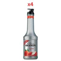 Monin Lychee Fruit Mix - 1 Ltr Pack Of 4