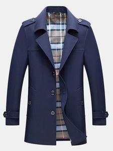 Mens Business Casual Trench Coat