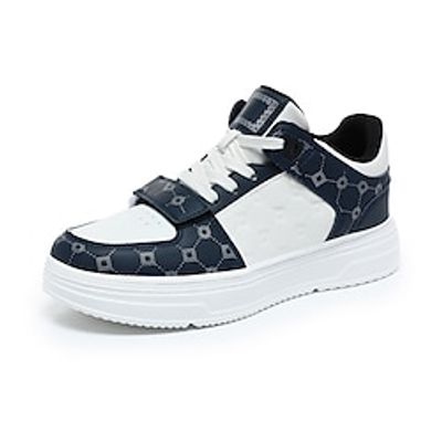 Men's Women Sneakers Light Soles Plus Size Comfort Shoes Sporty Casual Preppy Daily PU Comfortable Slip Resistant Lace-up Black and White White Blue White Green Color Block Fall Winter Lightinthebox Men's Women Sneakers Light Soles Plus Size Comfort Shoes Sporty Casual Preppy Daily PU Comfortable Slip Resistant Lace-up Black and White White Blue White Green Color Block Fall Winter Lightinthebox