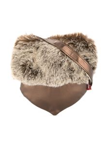 Familiar faux fur acorn bag - Brown