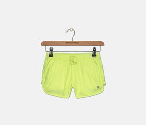 Kids Girls Four Pocket Short  Lime Green