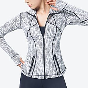 Women's Coat Skin Coat Full Zip Spandex Sport Athleisure Jacket Long Sleeve Quick Dry Breathable Soft Comfortable Everyday Use Casual Daily Outdoor Lightinthebox