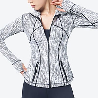 Women's Coat Skin Coat Full Zip Spandex Sport Athleisure Jacket Long Sleeve Quick Dry Breathable Soft Comfortable Everyday Use Casual Daily Outdoor Lightinthebox