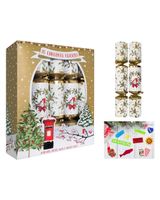 Homesmiths Christmas Holly Robin Crackers 10 x 12 inch Pack Of 10