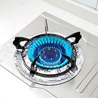 Gas Stove Aluminum Foil Paper High-temperature Resistant Gas Stove Tin Paper Oil Resistant Cleaning Pad Pack Of Ten Lightinthebox - thumbnail