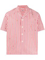 Bode Outline People striped-print shirt - Red