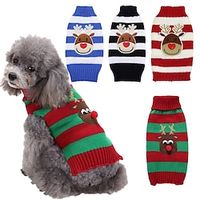 dog ugly sweater Pet Dog Clothes Autumn and Winter Bears Teddy Large Dog Labrador Gold Christmas Dog Sweater Lightinthebox - thumbnail