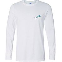 CAWANFLY Men's Fishing Shirt Outdoor Long Sleeve UPF50 Quick Dry Breathable Sweat wicking Top Autumn / Fall Spring Summer Athleisure Fishing Camping  Hiking White / Micro-elastic / Animal miniinthebox - thumbnail