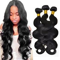3 Bundles Peruvian Hair Body Wave Virgin Human Hair 150 g Natural Color Hair Weaves / Hair Bulk 8-26 inch Human Hair Weaves Human Hair Extensions / 10A miniinthebox - thumbnail