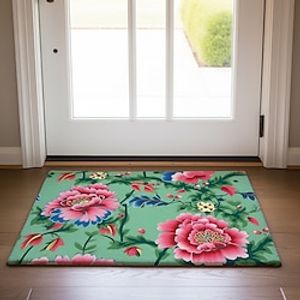 Big Floral Doormat Non-Slip Oil Proof Rug Indoor Outdoor Mat Bedroom Decor Bathroom Mat Entrance Rug Door Mat Lightinthebox