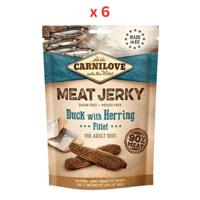Carnilove Jerky Snack Duck with Herring Fillet 100g Pack Of 6