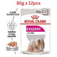 Royal Canin Canine Care Nutrition Exigent Wet Dog Food Pouches 85g x 12 pcs