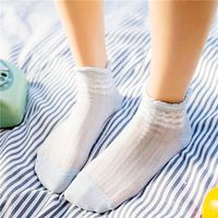 Women Ultra-thin Hollow Mesh Cotton Socks