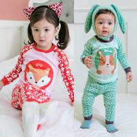 Cute Animal Printed Kids Pajamas - thumbnail