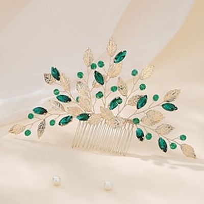 Hair Combs Headpiece Rhinestone Alloy Wedding Cocktail Elegant Luxury With Rhinestone Splicing Headpiece Headwear Lightinthebox