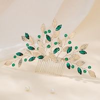 Hair Combs Headpiece Rhinestone Alloy Wedding Cocktail Elegant Luxury With Rhinestone Splicing Headpiece Headwear Lightinthebox - thumbnail