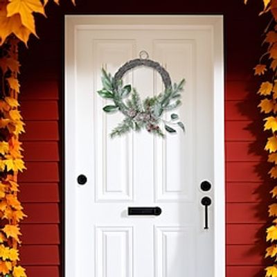 Christmas Wreath Decoration Artificial Pine Branches Pine Nuts and Berry wreaths Suitable for Wall Hanging and Door Hanging Decoration at Christmas Parties miniinthebox