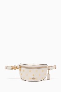 Apple Print Belt Bag in Leather