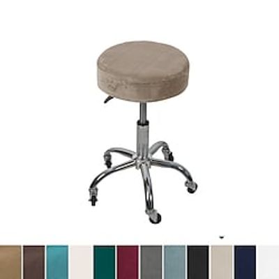 Round Bar Stool Covers Velvet Stretch Dining Chair Seat Slipcover Cushion Slipcover Elastic Soft and Washable for Wedding Party Wedding miniinthebox