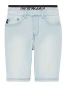 Logo Waistband Denim Shorts - thumbnail