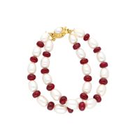 Ruby Pearl Bracelet (JPAPR-19-172) Ruby Pearl Bracelet (JPAPR-19-172)