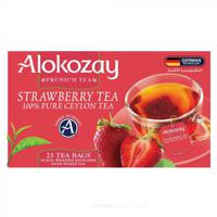 Alokozay Strawberry Tea - 25 Tea Bags In Foil Wrapped Envelopes