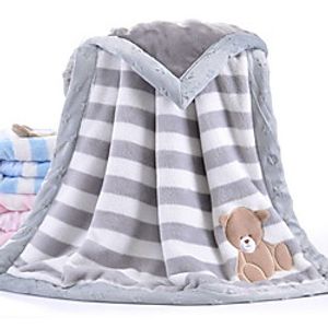 Infant Unisex Solid Colored Blanket Blue / Pink / Gray One-Size miniinthebox