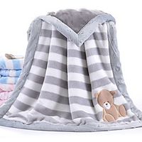 Infant Unisex Solid Colored Blanket Blue / Pink / Gray One-Size miniinthebox - thumbnail