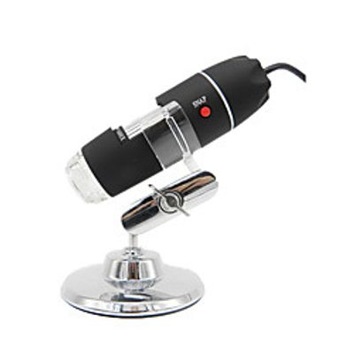 1600X USB Digital Microscope Camera Endoscope 8LED Magnifier with plastic  Stand miniinthebox
