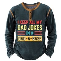 Graphic Letter Fashion Daily Casual Men's 3D Print Henley Shirt Casual Holiday Going out T shirt Deep Purple Black Army Green Long Sleeve Henley Shirt Spring   Fall Clothing Apparel S M L XL XXL 3XL Lightinthebox - thumbnail