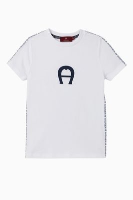 Logo Trim Cotton T-Shirt Logo Trim Cotton T-Shirt