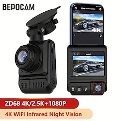 4K Dash Camera Infrared Night Vision Car DVR WIFI External GPS 2.5k1080p Dashcam Vehicle For Android Auto Video Recorder Lightinthebox