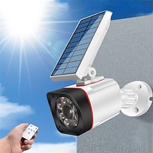 Simulated Solar Monitoring Camera with Infrared Light Outdoor Human Body Sensing Courtyard Light Automatically Lights Up Street Lights in Dark miniinthebox