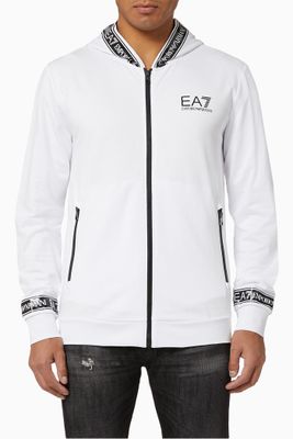 EA7 Tape Hooded Jersey Sweatshirt EA7 Tape Hooded Jersey Sweatshirt