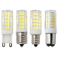 G4/G9/E11/E12/E14E/E17/BA15D LED Bulb 52 LEDs Dimmable 3.5W Warm White 3000K/White 6000K (5/10Pcs) miniinthebox