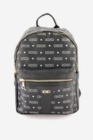 Womens Printed Backpack 35 H x 25 L x 13 W cm  Black - thumbnail