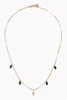 Mirror Coral & Diamond Necklace in 14kt Rose Gold Mirror Coral & Diamond Necklace in 14kt Rose Gold