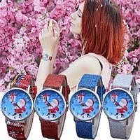 New Children Christmas Watch Santa Claus Pattern Kids Quartz Watch fashion Women Wrist Watches miniinthebox - thumbnail