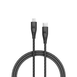 RAVPower RP-CB1017-BK 1.2m Nylon Type-C to Lightning Cable, Black