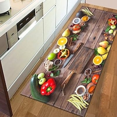 Vegetables Area Rug Kitchen Mat Non-Slip Oil Proof Floor Mat Livingroom Rug Indoor Outdoor Mat Bedroom Decor Bathroom Mat Entrance Rug Door Mat Lightinthebox