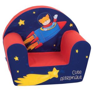 Delsit Armchair - Cute Astronaut - Red