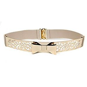 rebecca women metal chain dress belt skinny waist belt waistband dress accessory (t-beige) Lightinthebox