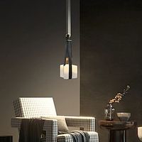 Led Pendant Light Crystal Metal Pendant Light Anti-Rust Hanging Lamp with Clear Acrylic Shade Bedside Pendant Light for Bar Counter Office Hallway Lightinthebox - thumbnail