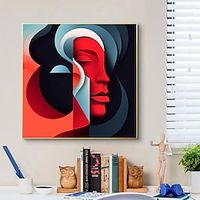 Woman Faces Abstract Painting Large Abstract Handpainted Oil Painting On Canvas Extra Fine Art Abstract Modern Art Painting For Bedroom Home Decor No Frame miniinthebox